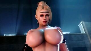 Rachel from Ninja Gaiden gets her wet mouth and pussy used