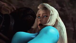 Unknown Planet 9 - Busty Samus Aran gets her pussy tore open by a big alien monster dick