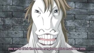 Brain Jacker 2 - Horse alien and pig monsters gangbang a pretty blonde hentai princess