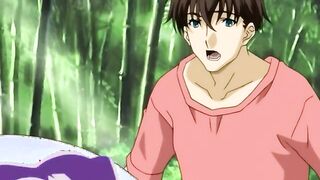 Hot mature anime woman gets a hot facial in public bathhouse