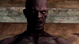 Resident Evil - Project: Succubus - Jill Valentine gets on knees and chokes on monster zom