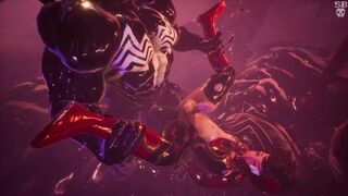 Spiderman gets his ass fucked hard by Venom in 3d porn