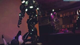 Asari Home Invasion - Dancing alien sluts get captured by the police and fucked in group s