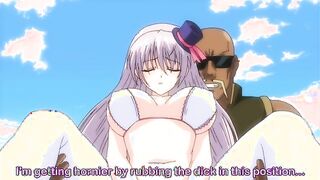 Dirty cosplay waitress sucks everyone's dick in public for bukkake bath