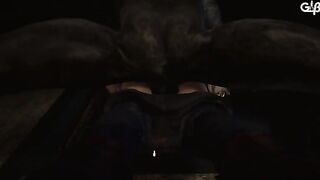 Regenarator dominates Claire's pussy with his dirty monster dick