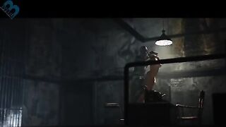 Zombie monster uses his long tongue and big dick to fuck Ada Wong