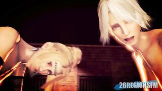 Demonic Pleasure 1 - Big dicked beast alien destroys cute slave girl's pussy with hard thr