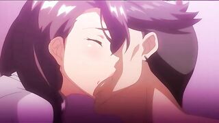 Dirty hentai housewife fucks strangers while her husband watches from closet