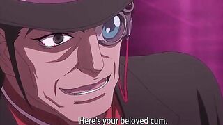 Huge titty anime babe is suspended and then jizzed in all holes by tentacles