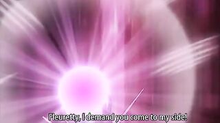Huge titty anime babe is suspended and then jizzed in all holes by tentacles