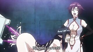 Huge titty anime babe is suspended and then jizzed in all holes by tentacles
