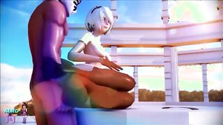 Nier automata 2B compilation of sexy 3d hentai fucking and music video
