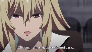 Hot anime babes turn in to weapons and cars after lesbian kissing