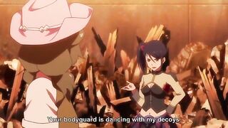 Hot girls start making out and it turns in to a hentai lesbian orgy and combat zone