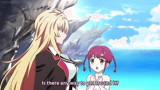 Hot anime babes are tied up and then whipped mercilessly by mean slut
