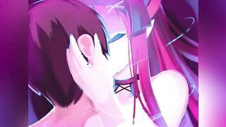 Demon succubus babe kissing and draining life - ASMR