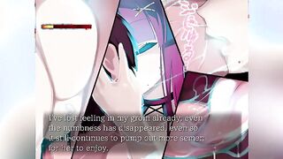 Demon succubus babe kissing and draining life - ASMR