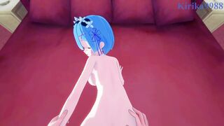 Rem and I have intense sex in the bedroom. - Re:Zero POV Hentai