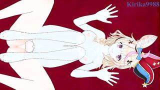Omaru Polka and I have intense sex in the bedroom. - Hololive VTuber Hentai