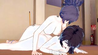 [Naruto] Futanari Anko fuck Kurenai(3d hentai)