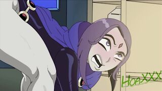 Teen Titans Starfire Rimming Raven Ass Licking