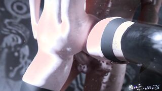 Nier Automata 2B romantic fuck from behind