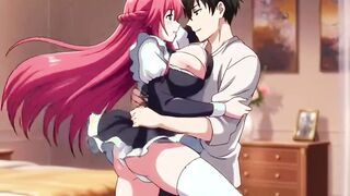 Sexy 3D Anime Maid gives her master unforgettable pleasure