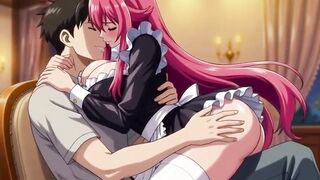 Sexy 3D Anime Maid gives her master unforgettable pleasure