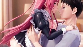 Sexy 3D Anime Maid gives her master unforgettable pleasure