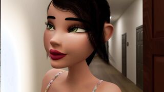 3D Futanari Animation - Blowjob by Student fucked in ass and pussy