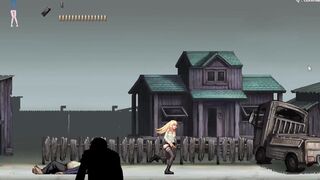 Two Aliens Getting In The Mouth and Bugs of This 2D Blonde Game for Parassite in City Part 2