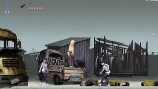 Two Aliens Getting In The Mouth and Bugs of This 2D Blonde Game for Parassite in City Part 2