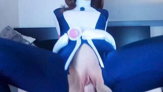 Ochaco Uraraka gets her big ass pounded and covered in oil