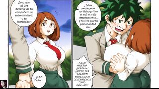 My Hero Academia: Deku and Ground Zero compete for Uravity's big ass
