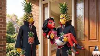 Moranguete Fucked Hard by Pineapple King & Pineapple Prince - Porno Fruit Novela Moranguete Takes Two Pineapples at Once Threesome Fruit Soap Opera