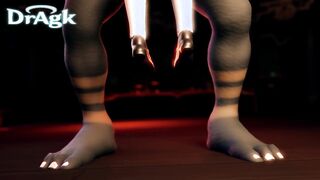 Hu Tao Having fun with a Mitachurl Genshin Impact masturbating him