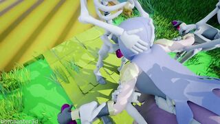 Witch from clash royale spawned her skeletons for rough sex.