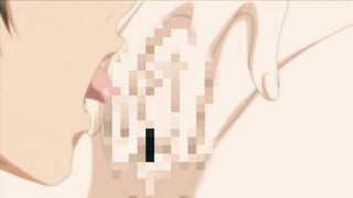 Cutie With Short Green Hair Makes Paizuri With Her Big Tits | Hentai