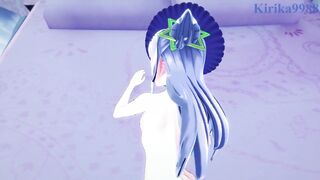 Murasaki Shion and I have intense sex in the bedroom. - Hololive VTuber POV Hentai