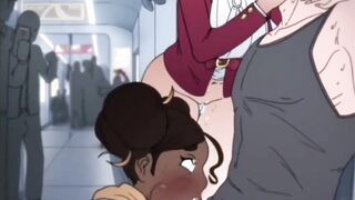 Having fun in the train!