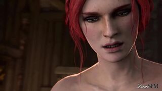 Futanari Triss x 2 busty females / Corruption of the Lodge - The Golden Grain