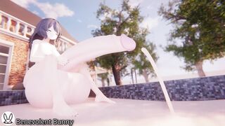 Remi's Pool-Filling Growth (Giantess futa growth animation)