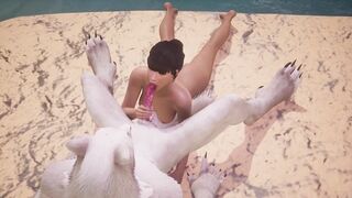 Petite Brunette Fucks Good Boy Furry Wolf 3D Yiff Hentai