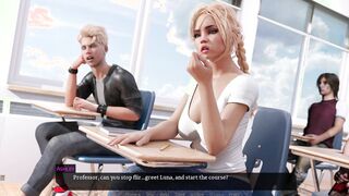Teasing Futa Professor During Her Communism Class