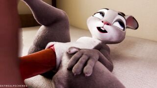 Judy Hopps riding your dick close-up