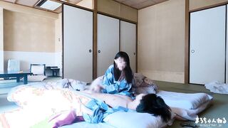 Peek at an amateur couple having sex in a spa inn