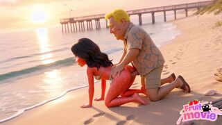 Hot Girlfriend’s Beach Secret Moranguete takes Batatudo’s big energy pussy and ass fuck Beach Sex Moranguete’s hardcore public anal and vaginal