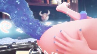 Furina masturbates using slime l Genshin Impact