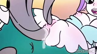 Cuphead Cala Maria Boss monster mermaid fucked