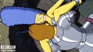 Married Slut Marge Simpson fucks with everyone except her Cuckold Husband. Compilation Hot Adult Cartoons
